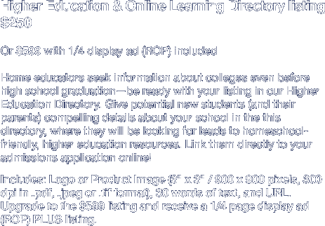 Higher Education & Online Learning